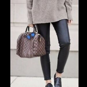 ABS Platinum faux leather pants